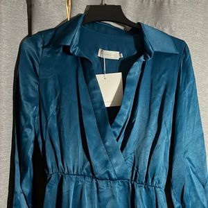 Undress teal midi dress size small